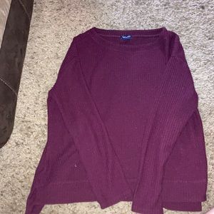 Long Sleeve Burgundy top